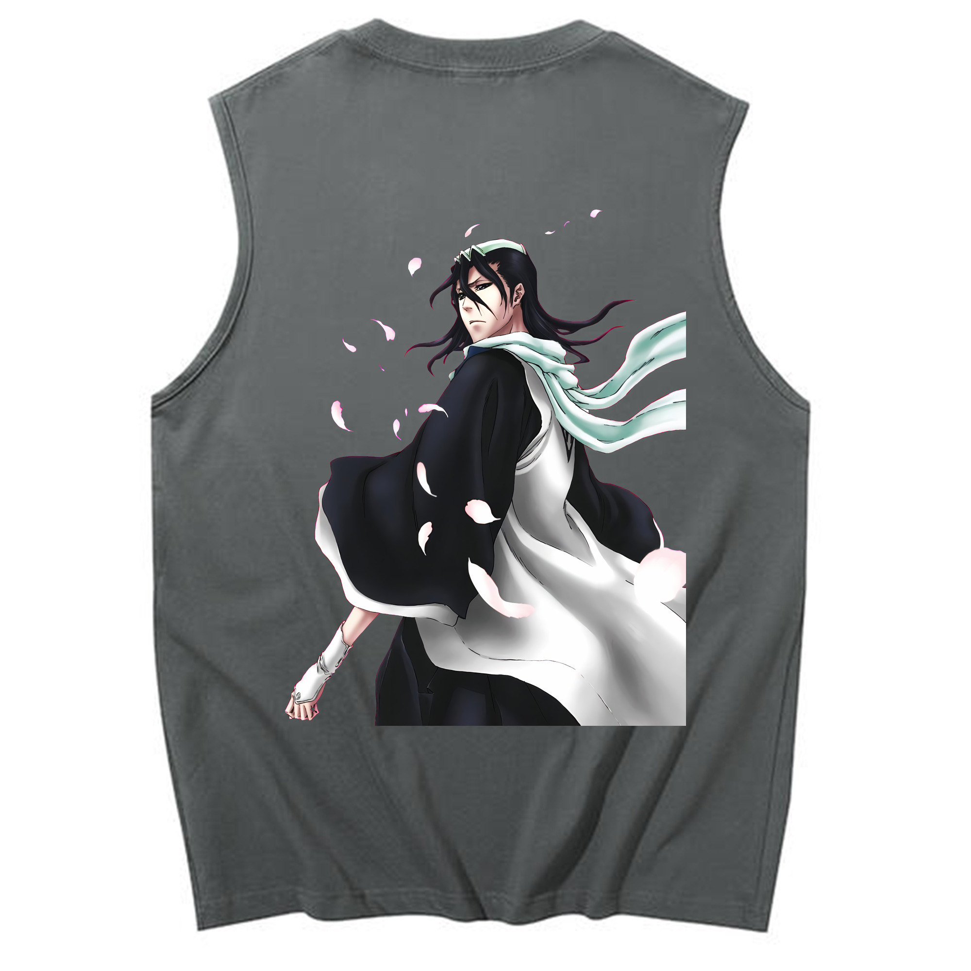 （画像用） ブリーチ くちき びゃくや BLEACH Kuchiki Byakuya コットン100％タンクトップ（背面プリント）